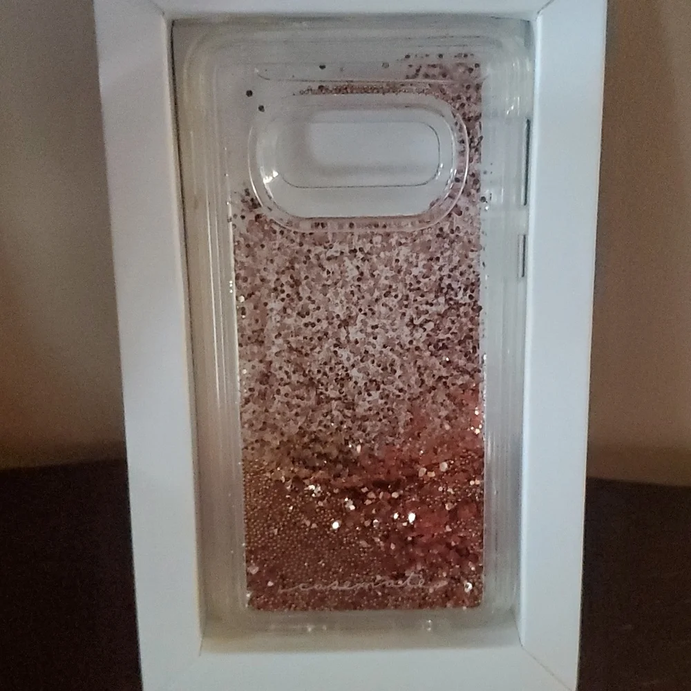 Samsung galaxy S10e glitter phone case